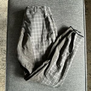 Pikeur Grey Plaid Full Seat Breeches
